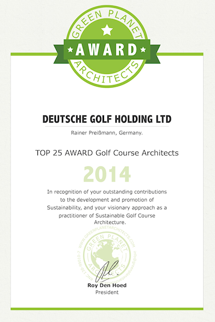 Green Planets Architect Award 2014